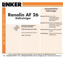 Ranolin AF 26-Kaltreiniger